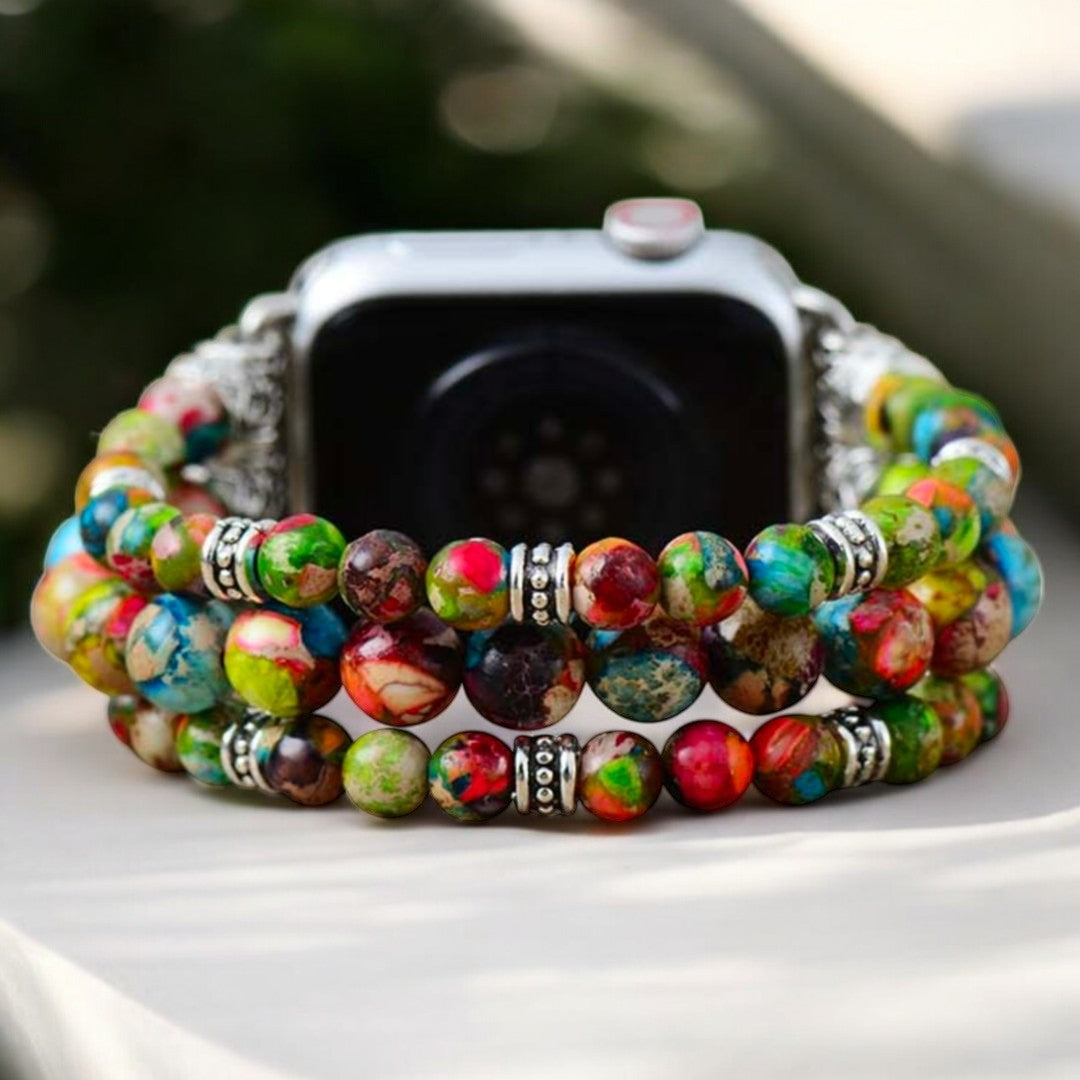 Wijngaard Jasper stretch Apple Watch -bandje