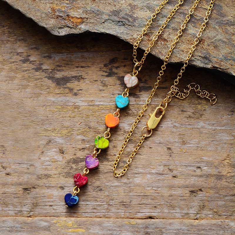 Wind 7 chakra maanlicht gouden ketting ketting