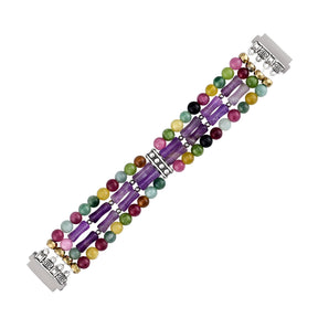 Mosaic Amethyst Samsung Galaxy Stretch Apple Watch Strap - Cape Diablo