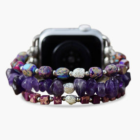 Royal Amethyst Stretch Apple Watch Strap - Cape Diablo